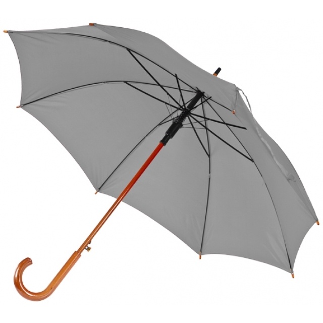 Wooden automatic umbrella NANCY  color grey