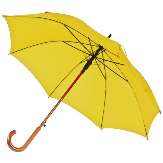 Wooden automatic umbrella NANCY  color yellow