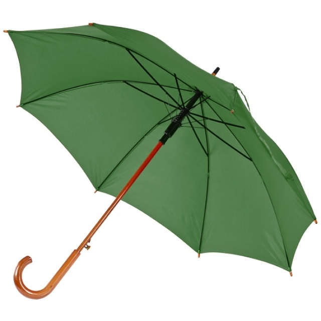 Wooden automatic umbrella NANCY  color dark green