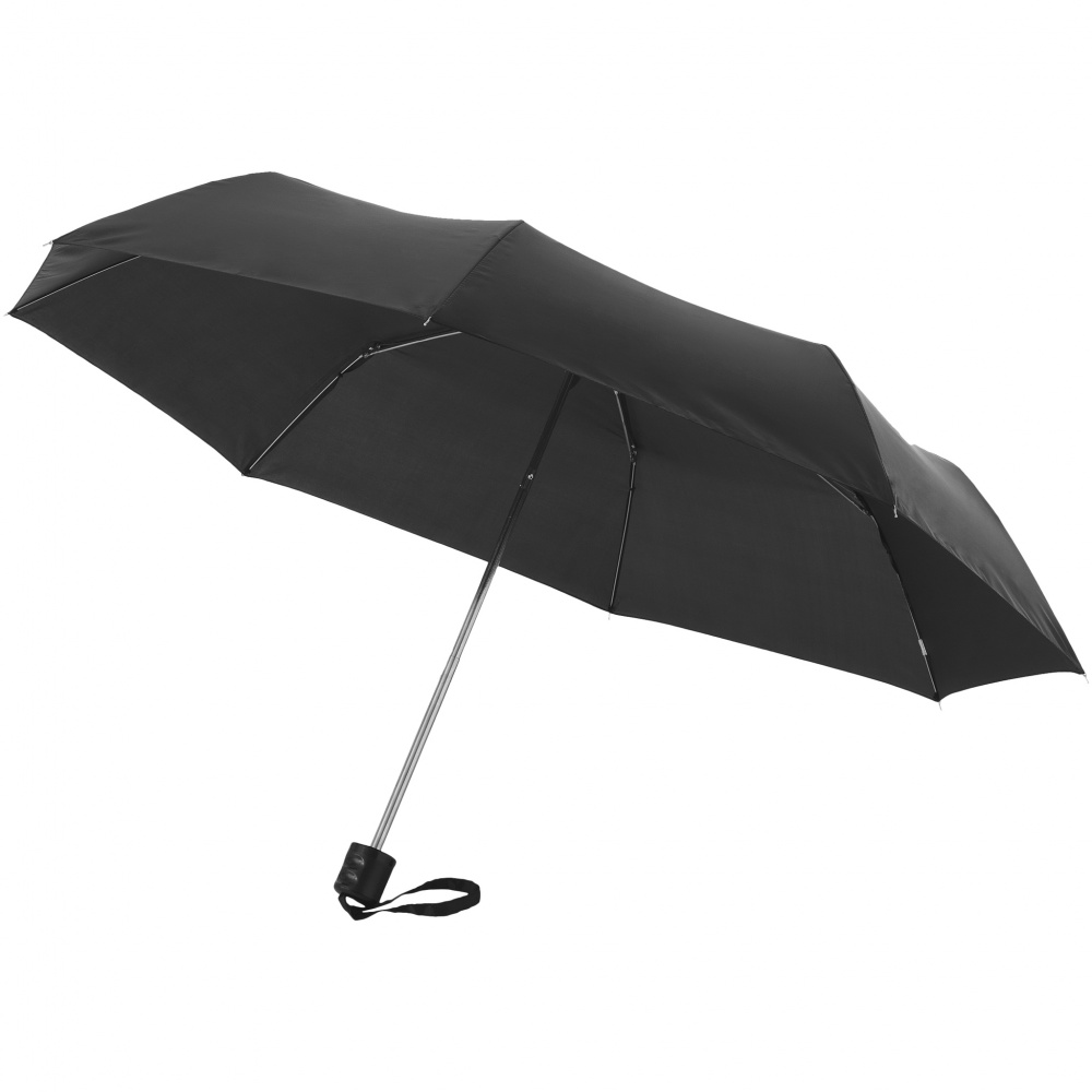 Ida 21.5" foldable umbrella, black