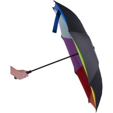 Colourful reversible automatic umbrella, multicolor