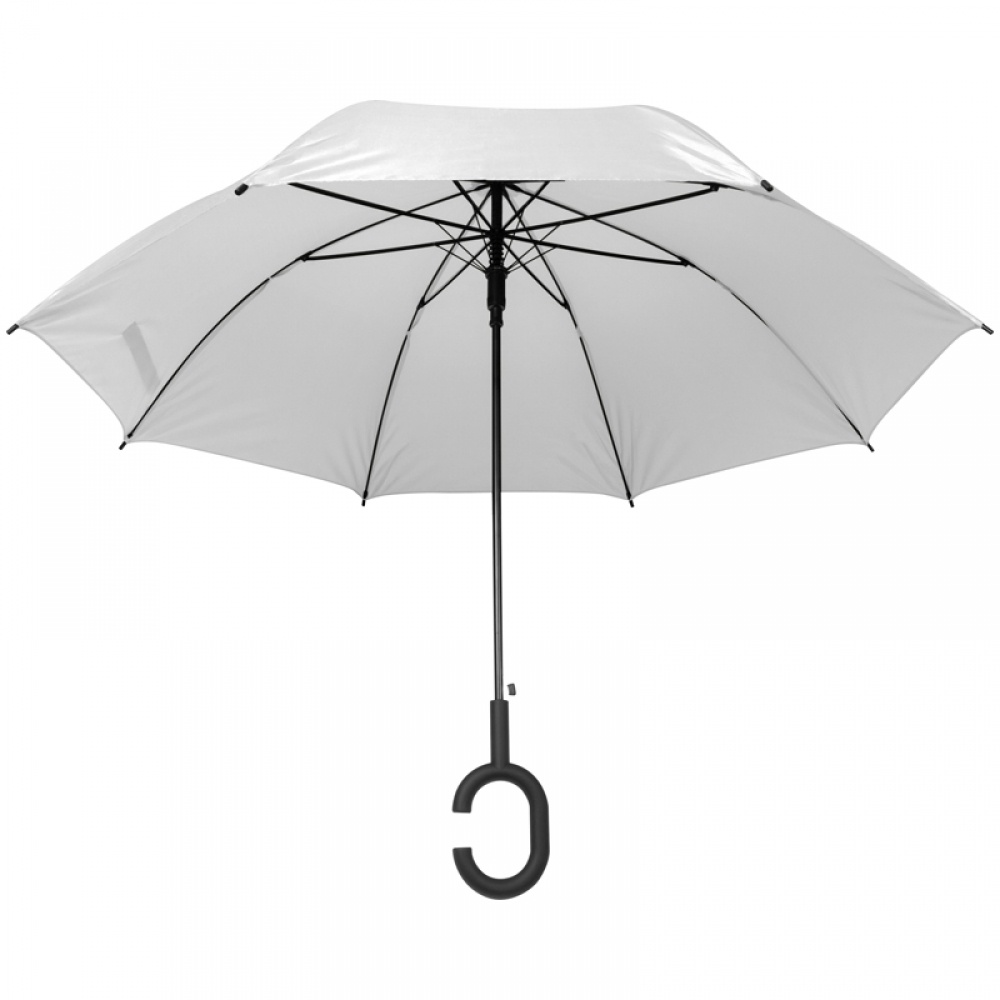 Hands-free convinient umbrella, white