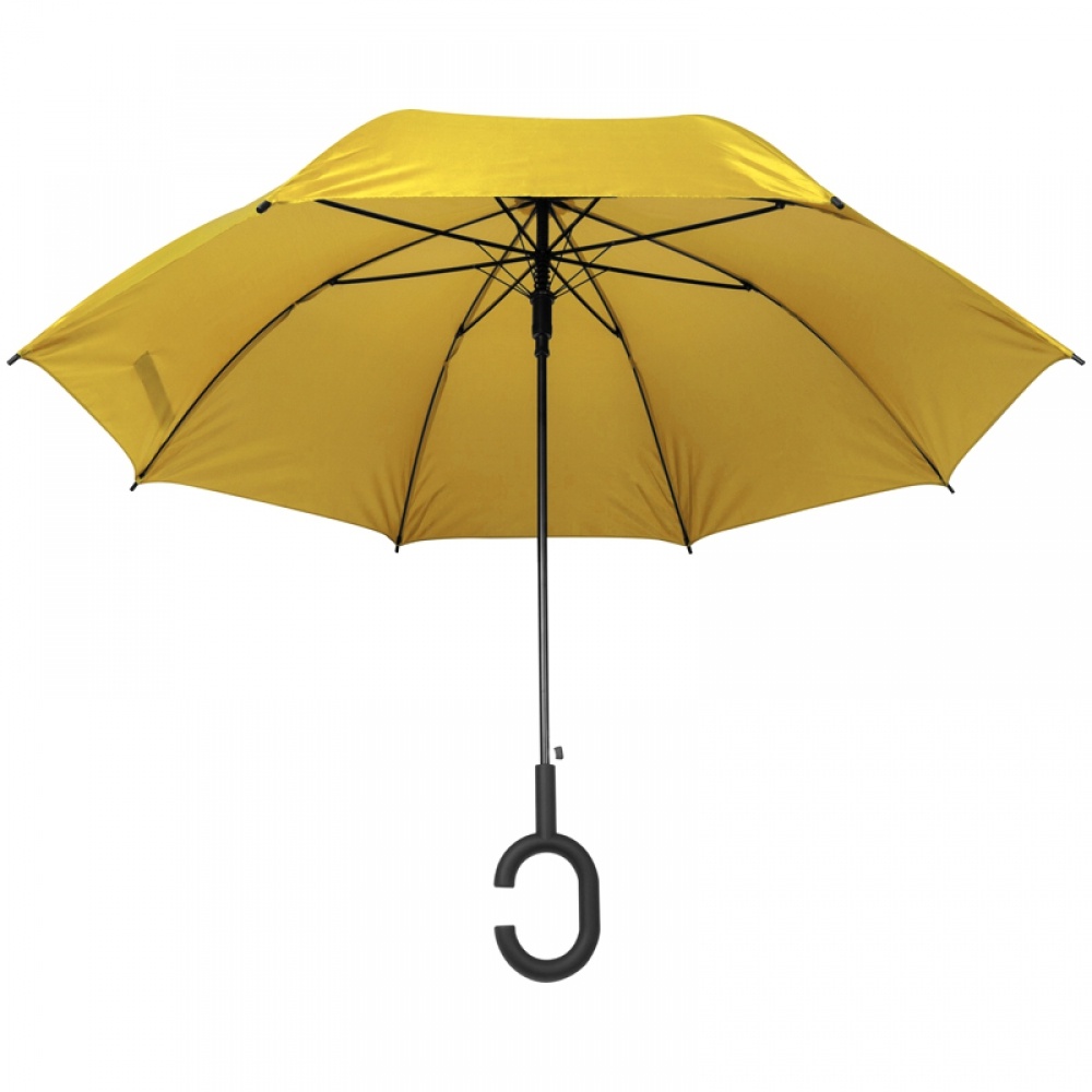 Hands-free convinient umbrella, yellow