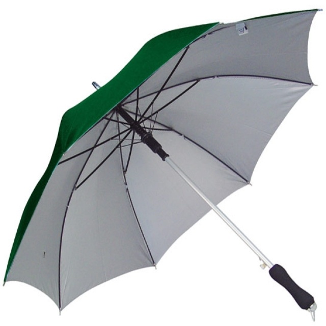 Automatic umbrella Avignon with UV protection, dark green