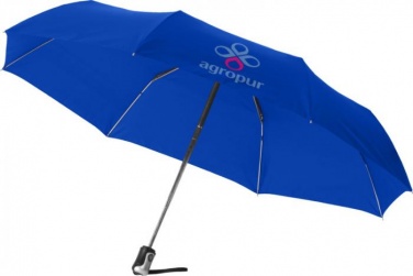 21.5" Alex 3-section auto open and close umbrella, blue