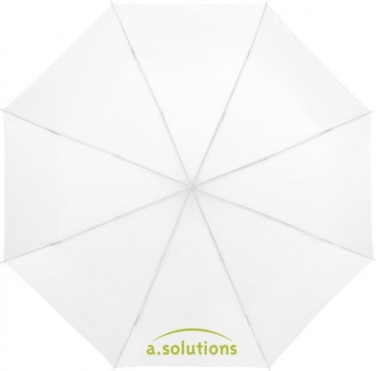 Ida 21.5" foldable umbrella, white