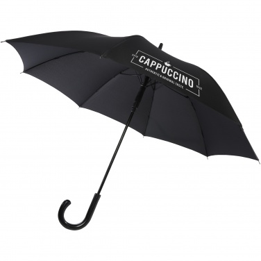 Fontana 23" auto open umbrella with carbon look and crooked handle