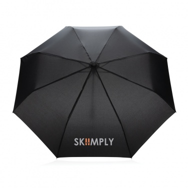 20.5" Impact AWARE™ RPET 190T Pongee bamboo mini umbrella