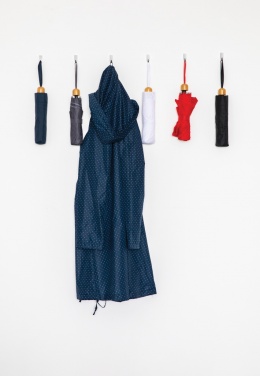 20.5" Impact AWARE™ RPET 190T Pongee bamboo mini umbrella