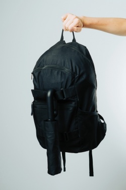 Yara 21" AWARE™ RPET solid colour umbrella with carabiner