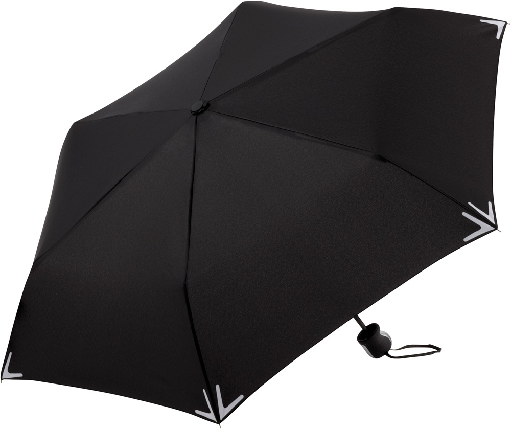 Helkurdetailidega minivihmavari Safebrella® 5071, must