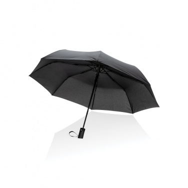 21-tolline Impact AWARE™ RPET 190T automaatselt avanev minivihmavari, must – detailvaade 2