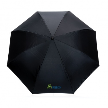 23-tolline Impact AWARE™ RPET 190T tagurpidi sulguv vihmavari, antratsiit – detailvaade 8