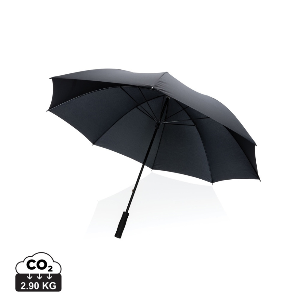 30-tolline Impact AWARE™ RPET 190T tormikindel vihmavari, must, tootepilt