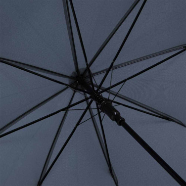 FARE ÖkoBrella soodne automaatne vihmavari taaskasutatud PET-kattega logoga, tumesinine (waterSAVE®) – detailvaade 3