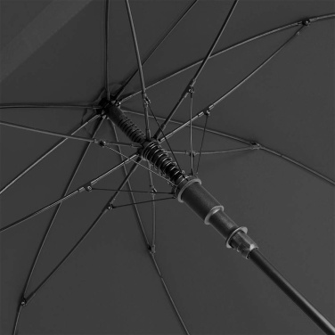 FARE tormikindel automaatne vihmavari Windproof PLUS 105 cm logoga, must – detailvaade 6