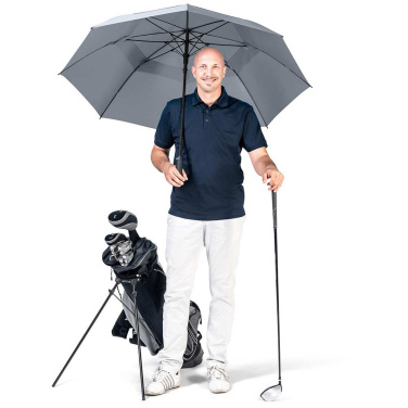 FARE Fibermatic XL Vent ventilatsiooniga automaatne golfivihmavari logoga, hall – detailvaade 9