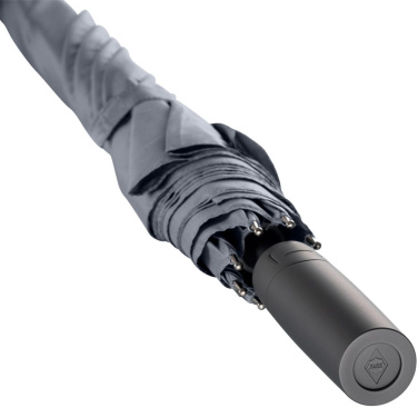 FARE tormikindel automaatne golfivihmavari Windproof PLUS 133 cm logoga, hall – detailvaade 5