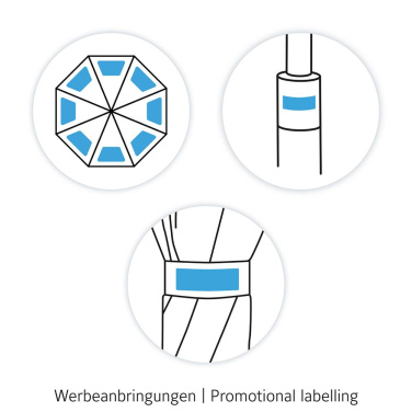 FARE soodne automaatne golfivihmavari pehme käepidemega 120 cm logoga – tootefoto