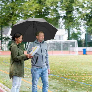 FARE soodne automaatne golfivihmavari pehme käepidemega 120 cm logoga, must – detailvaade 8
