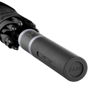 FARE® Style värviliste detailidega automaatne golfivihmavari logoga, must-hall – detailvaade 7