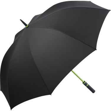 FARE® Style värviliste detailidega automaatne golfivihmavari logoga, must-laimiroheline – detailvaade 2