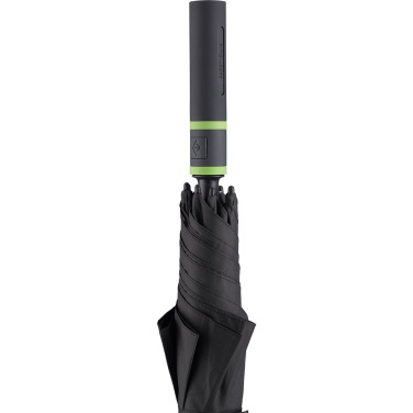 FARE® Style värviliste detailidega automaatne golfivihmavari logoga, must-laimiroheline – detailvaade 6
