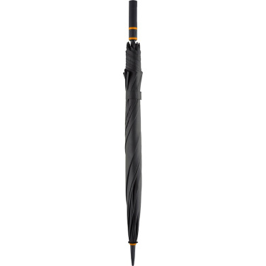 FARE® Style värviliste detailidega automaatne golfivihmavari logoga, must-oranž – detailvaade 4