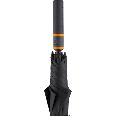 FARE® Style värviliste detailidega automaatne golfivihmavari logoga, must-oranž – detailvaade 5