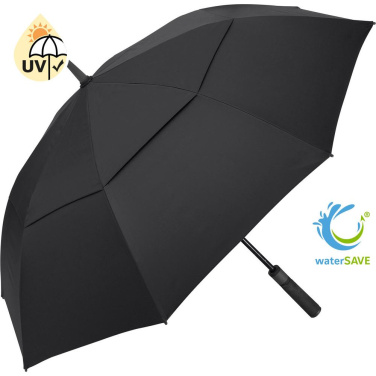 FARE® Doubleface XL Vent kahevärviline ventilatsiooniga golfivihmavari logoga, must (waterSAVE®) / must – tootefoto