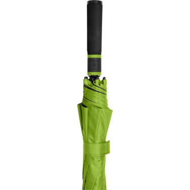FARE® Doubleface XL Vent kahevärviline ventilatsiooniga golfivihmavari logoga, laimiroheline (waterSAVE®) / must – detailvaade 2