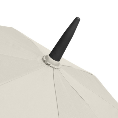 FARE® Doubleface XL Vent kahevärviline ventilatsiooniga golfivihmavari logoga, naturaalvalge (waterSAVE®) / must – detailvaade 10