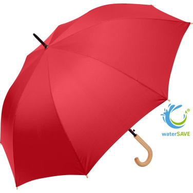 FARE ÖkoBrella automaatne golfivihmavari taaskasutatud PET-kattega 122 cm logoga, punane (waterSAVE®) – tootefoto