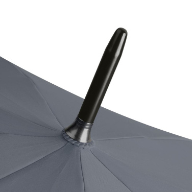 FARE ÖkoBrella automaatne golfivihmavari taaskasutatud PET-kattega 122 cm logoga, hall (waterSAVE®) – detailvaade 4