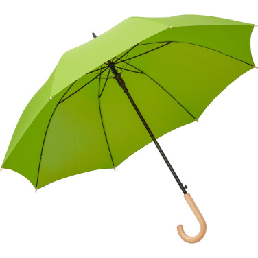 FARE ÖkoBrella automaatne golfivihmavari taaskasutatud PET-kattega 122 cm logoga, laimiroheline (waterSAVE®) – detailvaade 2