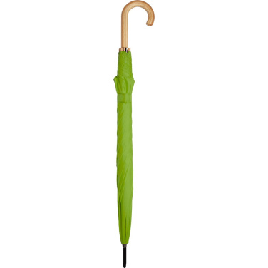 FARE ÖkoBrella automaatne golfivihmavari taaskasutatud PET-kattega 122 cm logoga, laimiroheline (waterSAVE®) – detailvaade 3
