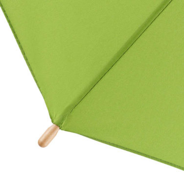 FARE ÖkoBrella automaatne golfivihmavari taaskasutatud PET-kattega 122 cm logoga, laimiroheline (waterSAVE®) – detailvaade 5