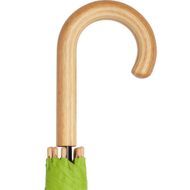 FARE ÖkoBrella automaatne golfivihmavari taaskasutatud PET-kattega 122 cm logoga, laimiroheline (waterSAVE®) – detailvaade 7