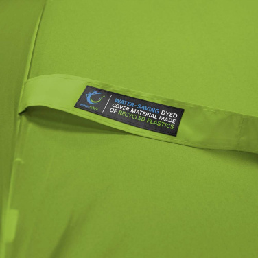 FARE ÖkoBrella automaatne golfivihmavari taaskasutatud PET-kattega 122 cm logoga, laimiroheline (waterSAVE®) – detailvaade 8
