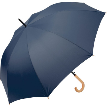 FARE ÖkoBrella automaatne golfivihmavari taaskasutatud PET-kattega 122 cm logoga, tumesinine (waterSAVE®) – detailvaade 2
