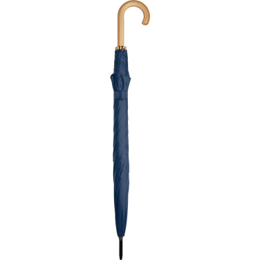 FARE ÖkoBrella automaatne golfivihmavari taaskasutatud PET-kattega 122 cm logoga, tumesinine (waterSAVE®) – detailvaade 3