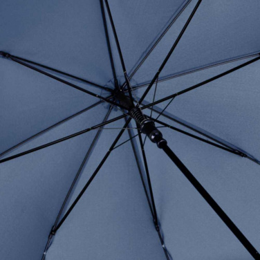 FARE ÖkoBrella automaatne golfivihmavari taaskasutatud PET-kattega 122 cm logoga, tumesinine (waterSAVE®) – detailvaade 6
