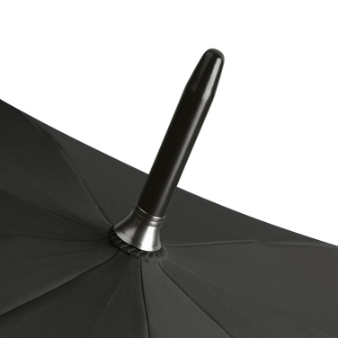 FARE ÖkoBrella automaatne golfivihmavari taaskasutatud PET-kattega 122 cm logoga, must (waterSAVE®) – detailvaade 4