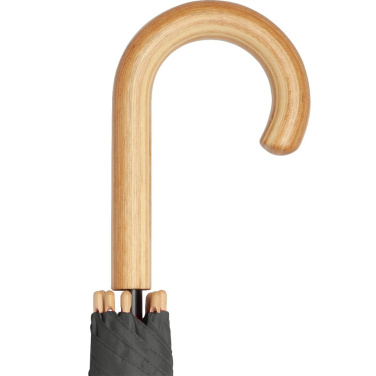 FARE ÖkoBrella automaatne golfivihmavari taaskasutatud PET-kattega 122 cm logoga, must (waterSAVE®) – detailvaade 7