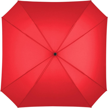 FARE Jumbo® XL Square Color ruudukujuline golfivihmavari logoga, punane – tootefoto