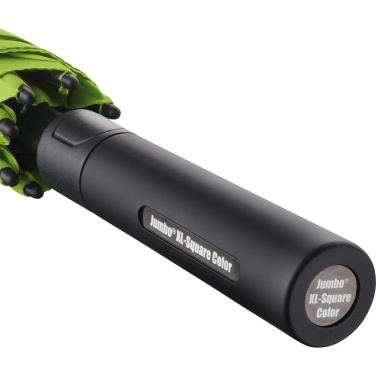 FARE Jumbo® XL Square Color ruudukujuline golfivihmavari logoga, laimiroheline – detailvaade 8