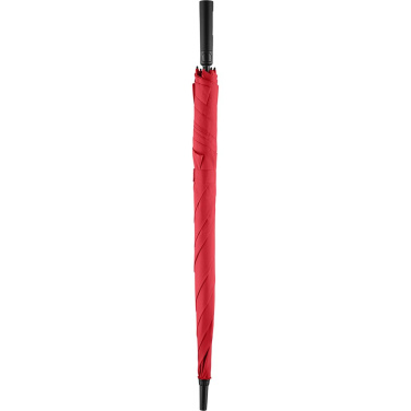 FARE Jumbo® XL Square Color ruudukujuline golfivihmavari logoga, punane – detailvaade 5