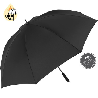 FARE® Carbon UltraLight ülikerge golfivihmavari UV-kaitsega logoga, must – tootefoto