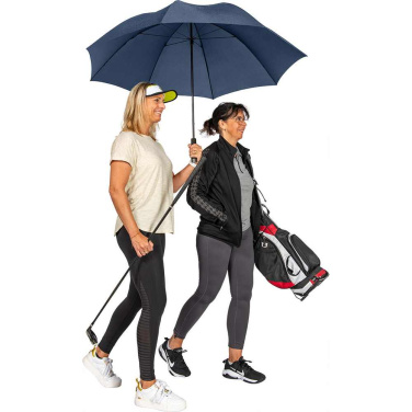 FARE® Carbon UltraLight ülikerge golfivihmavari UV-kaitsega logoga, tumesinine – detailvaade 3