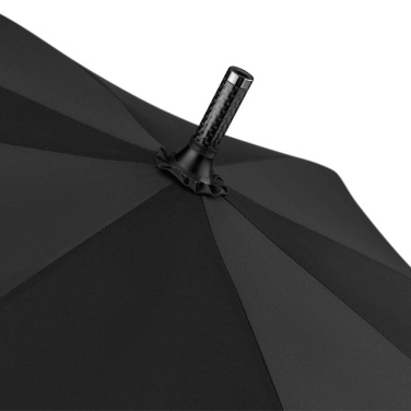 FARE® Carbon UltraLight ülikerge golfivihmavari UV-kaitsega logoga, must – detailvaade 8